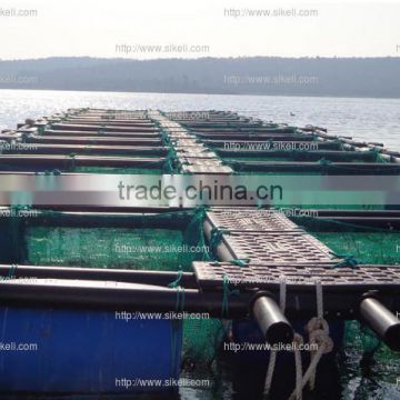HDPE floating fish farm plastic cage structure 1ton capacity