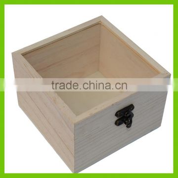 High quality packaging factory customize original color essential oil wooden box