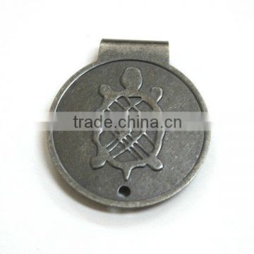 Promotional Money Clip with customized sea turtle logo for decoration