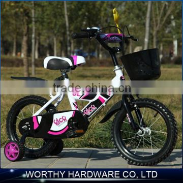 4 wheels children bike for girl with CE two training wheels made in China