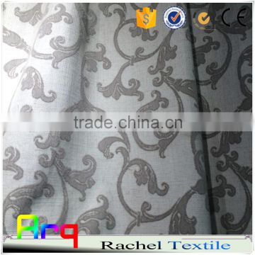 Polyester cotton viscose blend heavy curtain fabric- modern french style natural color