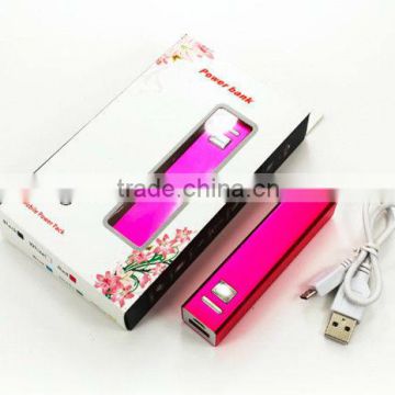 Power bank with low Price for Gift and promation, wholesale 2600 mah Aluminium Mobile Power Bank for all cell phone
