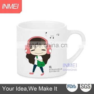 Small Order 6oz advertising customized logo ceramic mugs cup