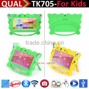 Multi-touch screen tablet 7 inch for kids, tablet pc children gaming learning, 7 inch touch panel tablet Q
