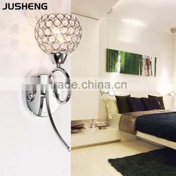 E14 modern indoor 1-lamp crystal lighting wall light 110-240v ac