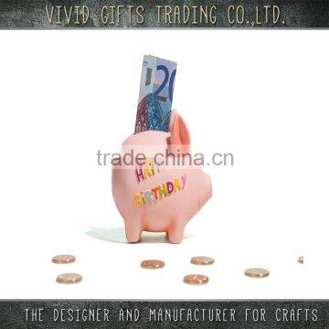 ceramic birthday gifts pig custom money box