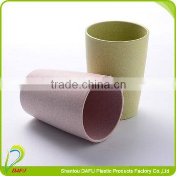 New style wheat straw biodegradable eco-friendly style plastic juice cup