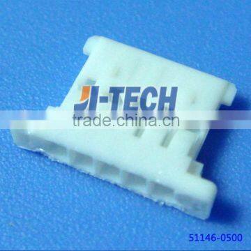 1.25mm pitch wire to board receptacle housing 5 pin connector female molex 51146 series connector 51146-0500