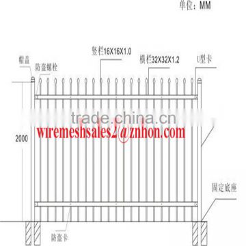 2400*2100mmwrought iron fence used for AU market