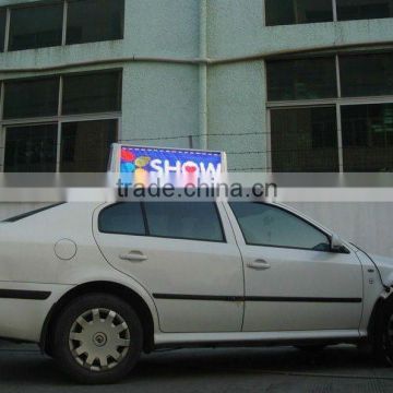 High resolution scrolling outdoor rgb color led display for taxi
