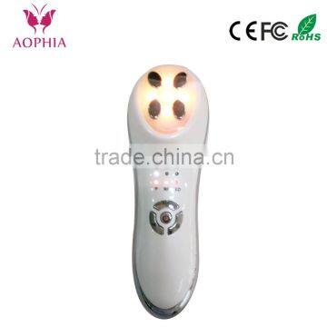 AOPHIA skin rejuvenation whitening ,electro massage facial EMS & Led light therapy facial beauty care device