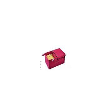 Wine Red Nonwoven Foldable Storage Boxes & Bins odm-v8