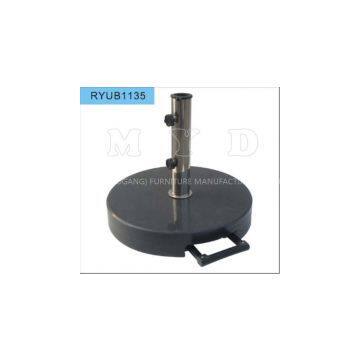 45kgs black polish granite umbrella base