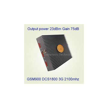 24dBm 900 1800 2100MHz Tri Band Signal Booster MGC AGC ALC