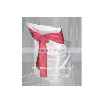 White polyester folding chair cover wedding chair cover
