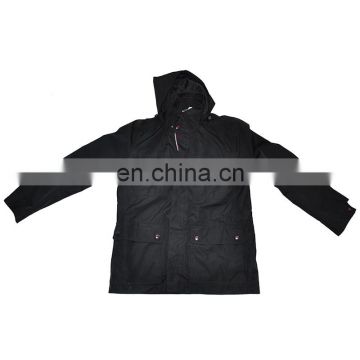 Men's 100 Polyester Jackets with Hood and button
