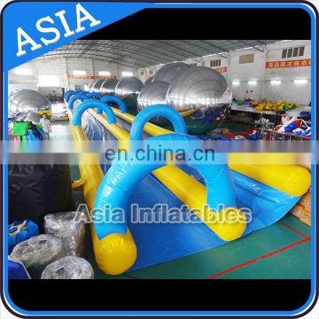 Commercial use inflatable slip and slide with sponge underneath / giant inflatable water slip and slide for adult and kids