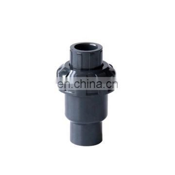 Wholesale gray color DIN standard DN25 PVC ball check valve