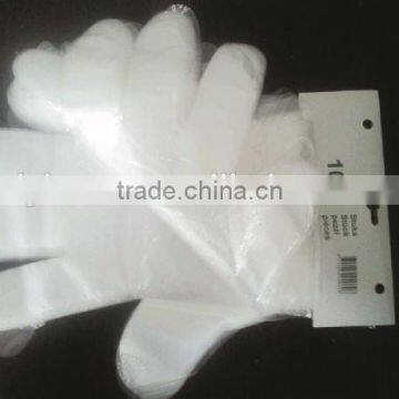 PE gloves for barbecue/gloves for handicap for sale