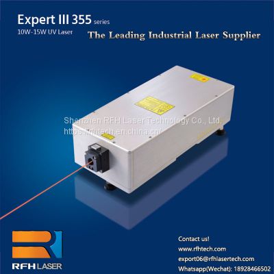 For wafer scribing and dicing, you need the sharp edge of the RFH UV laser