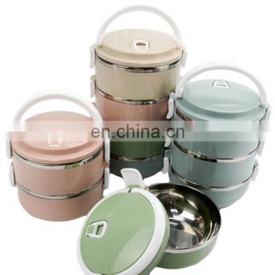 2021 New Arrival Customized Travel Meal Stainless Steel Bento Food Kids Tiffin Box Lunch