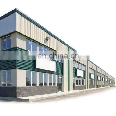 Industrial Prefab Corrugated Steel Structure Frame Buildings With Mezzanine