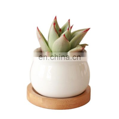 Flower Pots Planters Pottery  Pot Tray White Square Ceramic Succulent Cheapflowerpots Taizhou Succluent Potes Ceramic Mini Pots