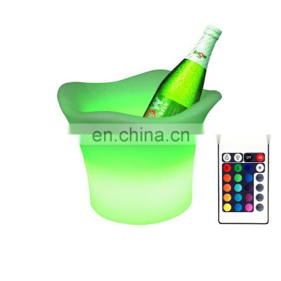 Good Quality Double-Wall Cooling Restaurants Bucket Champagne LED Wine Coolers & Holders Customized Accepted