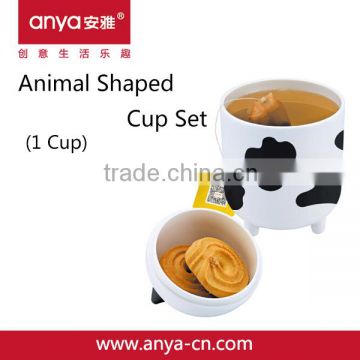 D715 Creative Animal Shaped Plastic Melamine Cups Set(1 Cup)