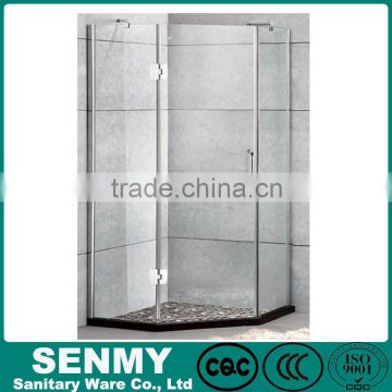 china supplier adjustable aluminum profile bathroom shower glass shower tray hinge portable shower room