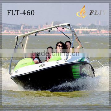 China CE jet boat for sale CF motor strong power small high speed fiberglass speed boat speedster