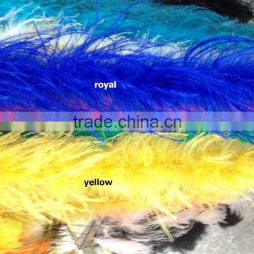 2015 Polular Single Ply Dyed Curly Ostrich Feather Boa In Stock