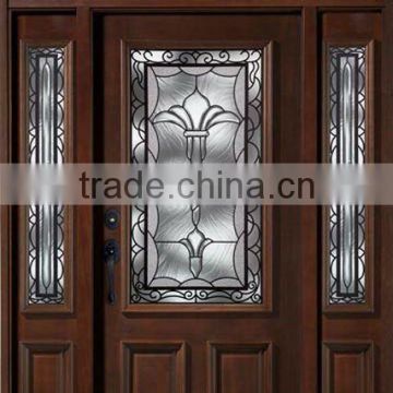 House Doors Design With Side Lites And Transom DJ-S9113MSTHS-13