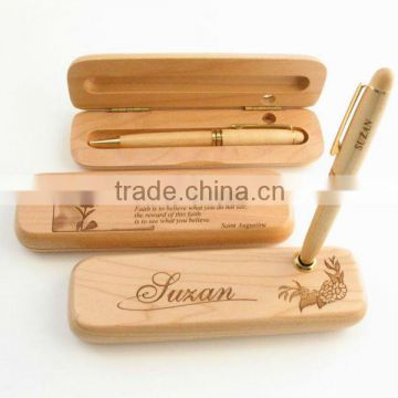 functional wooden pen gift box for ballpoint pen