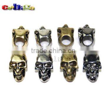 Charm Metal Skull For Paracord Knife Lanyards Paracord Buckle #FLQ053-A/B/C/D