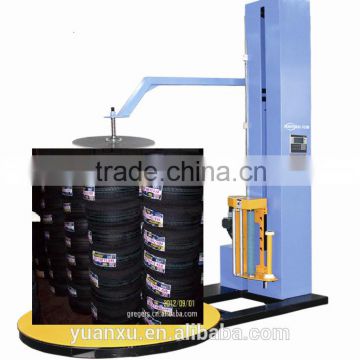 tyre pallet stretch film packing wrapping machine