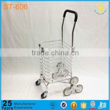 Wholesale metal foldable shopping trolley, shopping cart