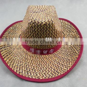 Zhejiang manufactory environmental folding cowboy straw hat