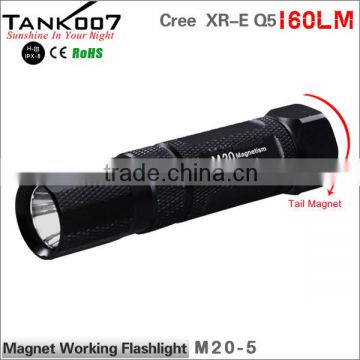 Wateproof 200 lumen bright magnetic working flashlight torch M20