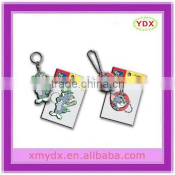 Hot selling fancy PVC key chain