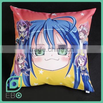 Anime cushion pillow back body pillow Lucky Star designer home decor custom printable
