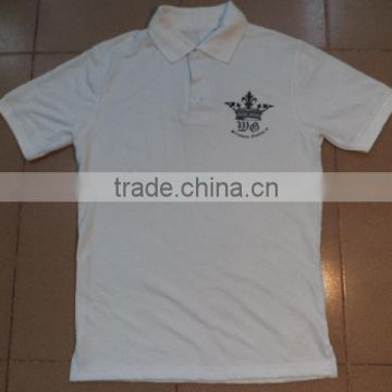 Mens 100% cotton printed pk short sleeve polo shirt