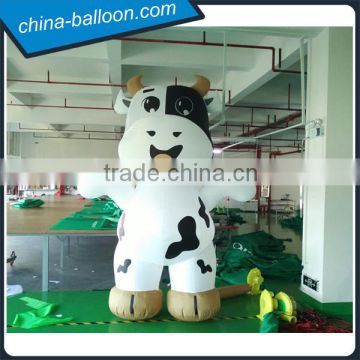 Factory price 3m inflatable cow cattle cartoon characters for advertising                        
                                                                                Supplier's Choice
