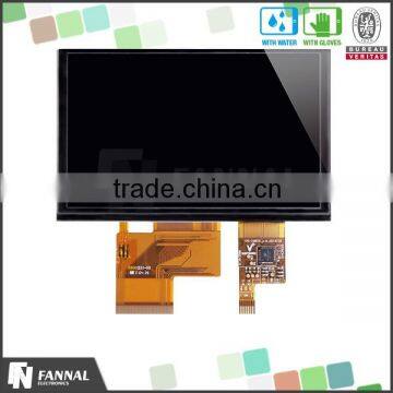 projected 4.3 inch tft capacitive touch panel module WQVGA 480*272 TTL/8bit interface