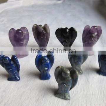 Natural Flourite Engraved crystal Angels Wholesale