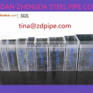HDG galvanized SQUARE AND RECTANGULAR STEEL PIPES/tubes GI Pipe 20*20-500*500 ASTM Standard