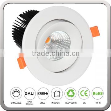 Adjustbale LED cob downlight 4 inch cuthole size with high lumen led downlight