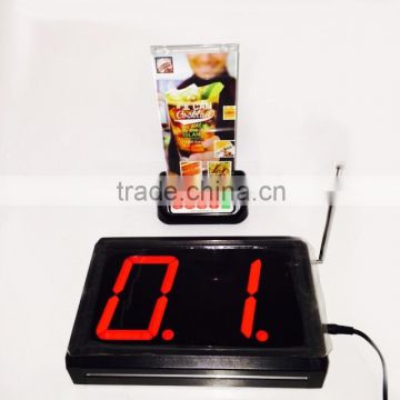 wireless waiter calling system with menu holder