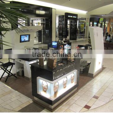 white color Modern creative mall makeup kiosk