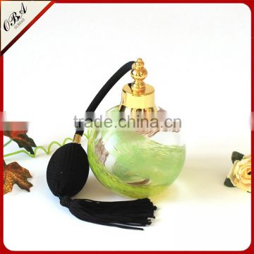 Wholesale High-grade Cheap Multicolour Circular Glass Transparent Gasbag Perfume Bottle With Airbag Spray Pump
